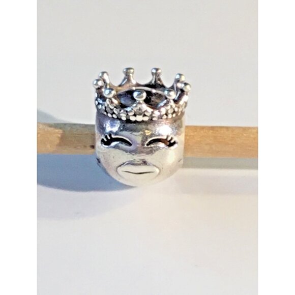 Authentic Pandora Princess Emoticon Fairytale Emoji Charm - Picture 1 of 7